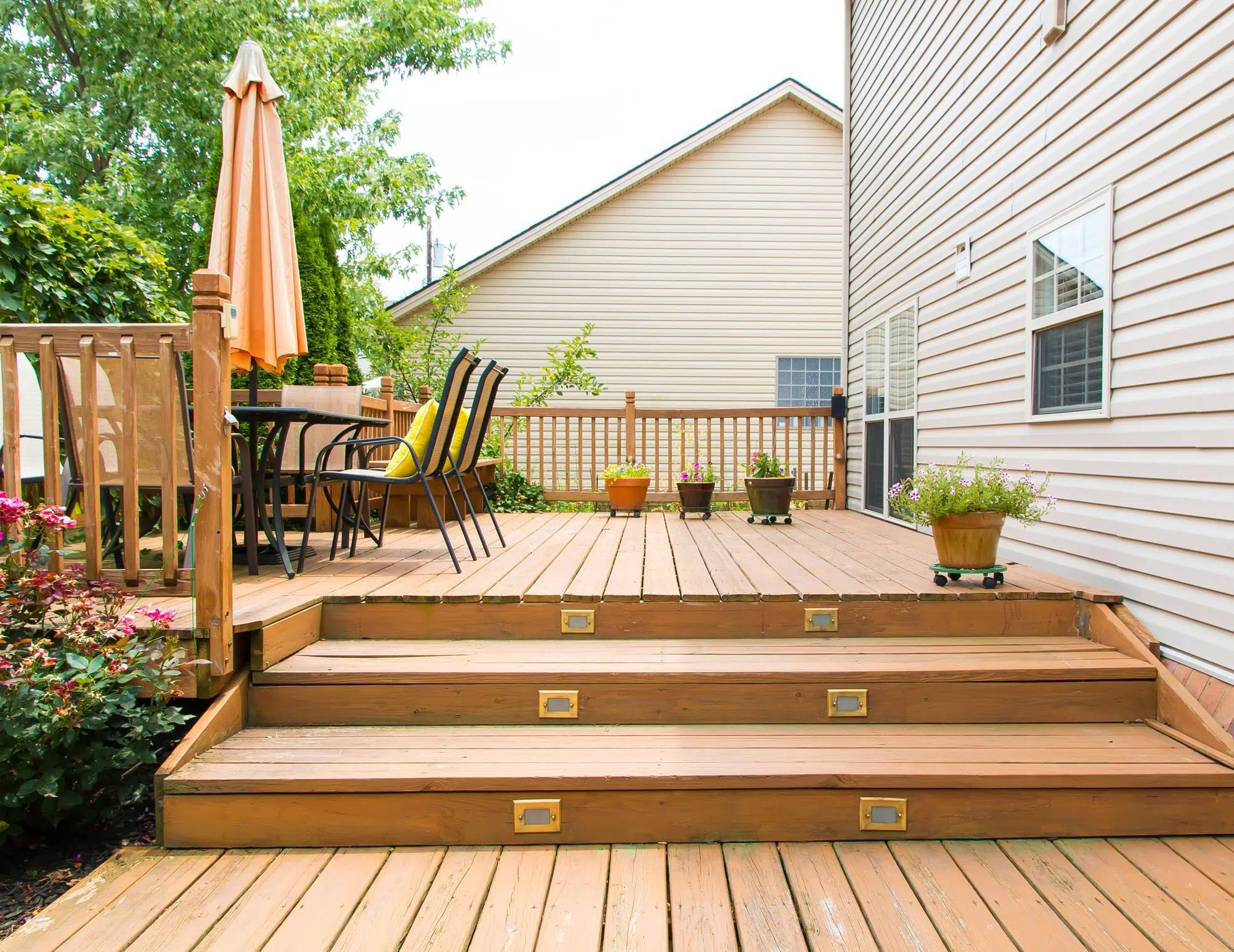 terrasse en bois exotique