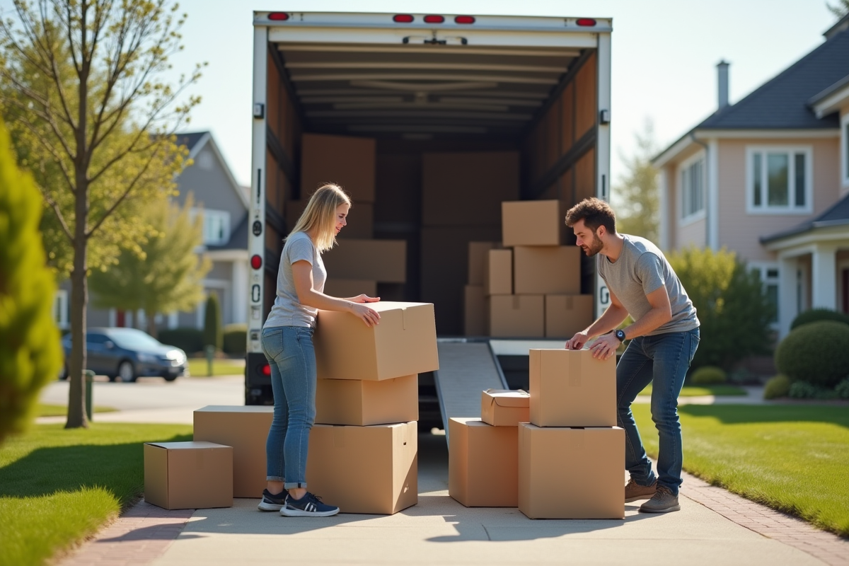 déménagement cartons