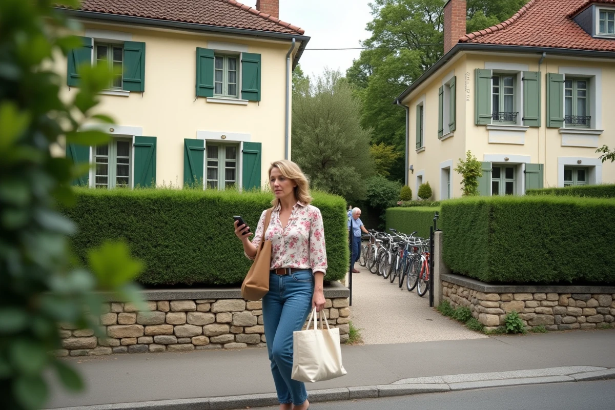 Rue résidentielle paisible et sécurisée à Maisons-Laffitte, qualité de vie en famille en Île-de-France